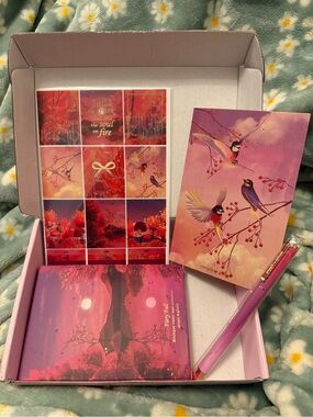 Simply Gilded Fiery Fall October 2024 Subscription Stickers Stationary Set